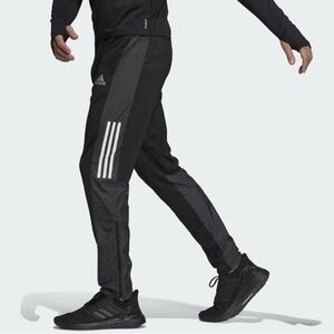 Adidas Own the Run Astroknit Mens GT8937 Black Running PrimeGreen Pants Joggers